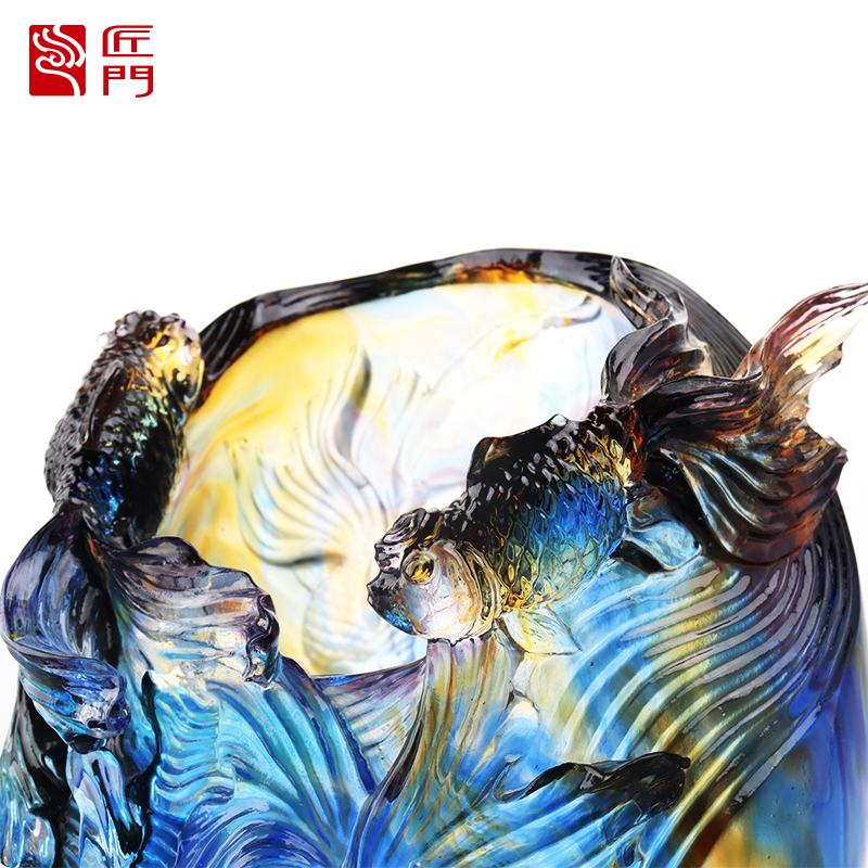 Vasculum vitreum: Luxuriosus et Urbanus sessorium Florale Ordinatio Crystal Vitri Artificialis Servata Flos Holder Home Triclinium Decorative Ornamentum