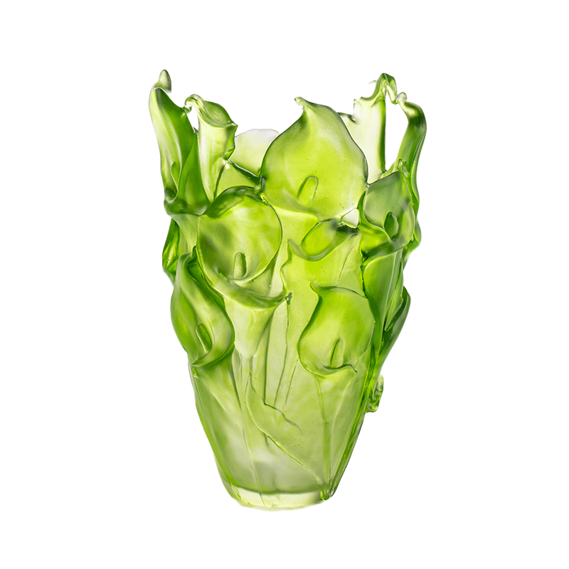Cera-Moded Vas vitreum pro sessorium Floral Arrangements Crystal Glass artistic Conservatus Flos Holder Home Triclinium Decorative Ornamentum Calla Lily Vase