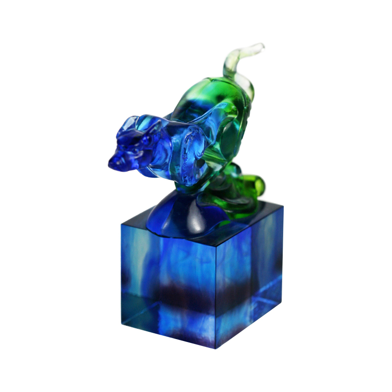 Ornamentum sigillum classicum caeruleo-viridis