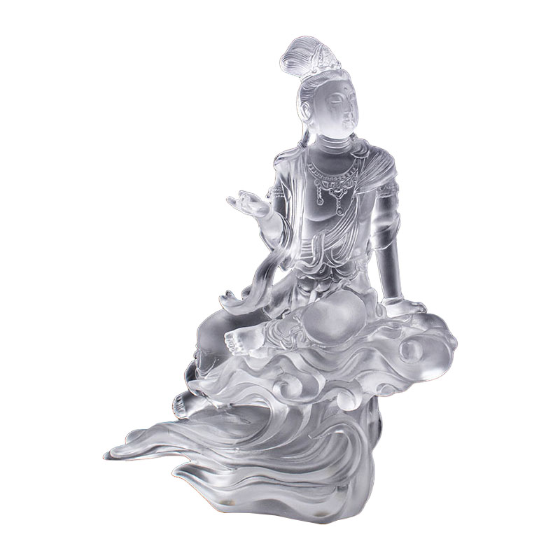 Avalokiteśvara Bodhisattva Vitri Transparens Sculptura