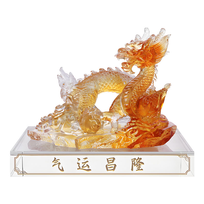 Prospera Fortuna- Lux electri liuli crystalli ornatum draconis