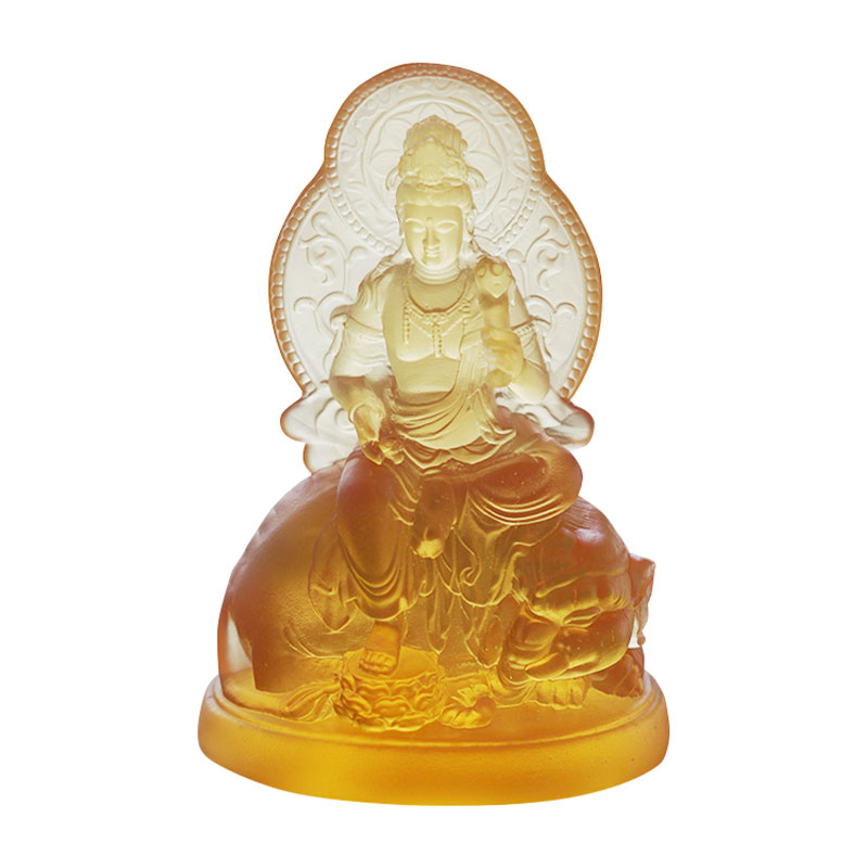 Samantabhadra Bodhisattva Vitrum Statue