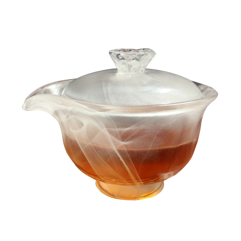 Transparens vitreum Tea pone cum Teapot, Tea Cup