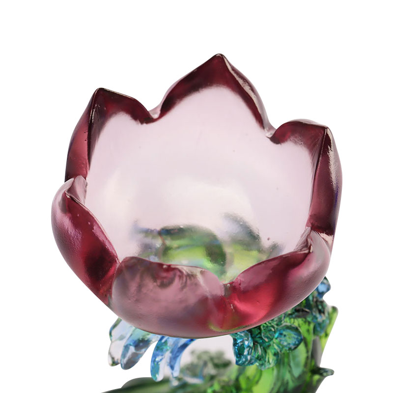 Crystalli vitrei Lotus figura candelabri