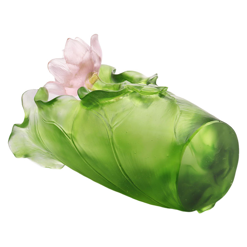 Lotus Series Hallway Decoration Crystal Vitri Vase Set