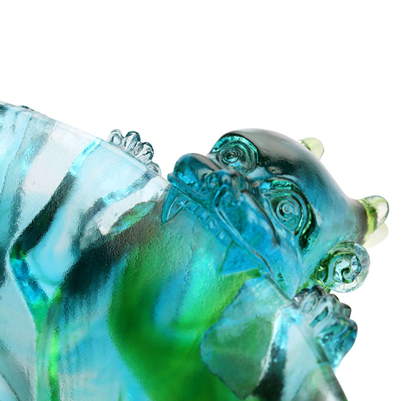 Perspicuus viridis vitreus fructus laminae