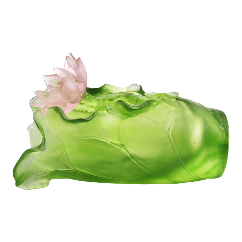 Lotus Series Hallway Decoration Crystal Vitri Vase Set