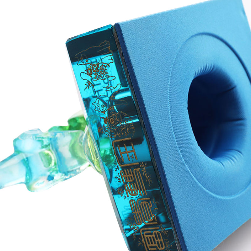 Caeruleum capreum utrem pileum ornamenta ornamenta vitrea utensilia vinaria