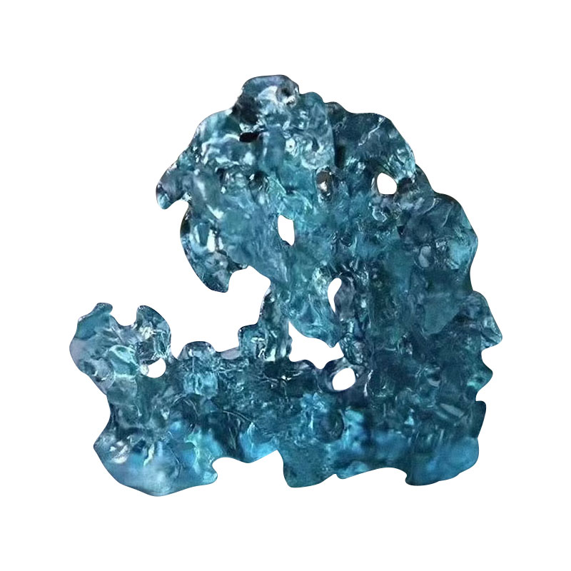 Saxa caerulea coloris vitrei ornamenta