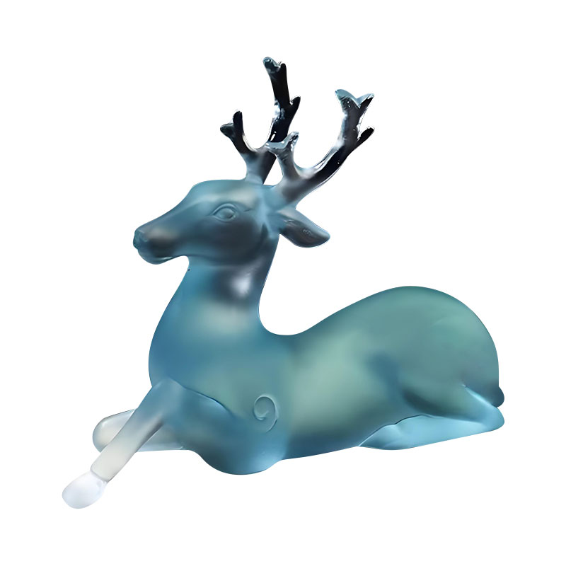 Blue vitreis cervis informibus penicillo possessor