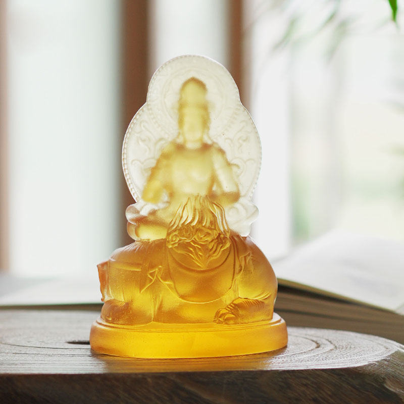 Samantabhadra Bodhisattva Vitrum Statue