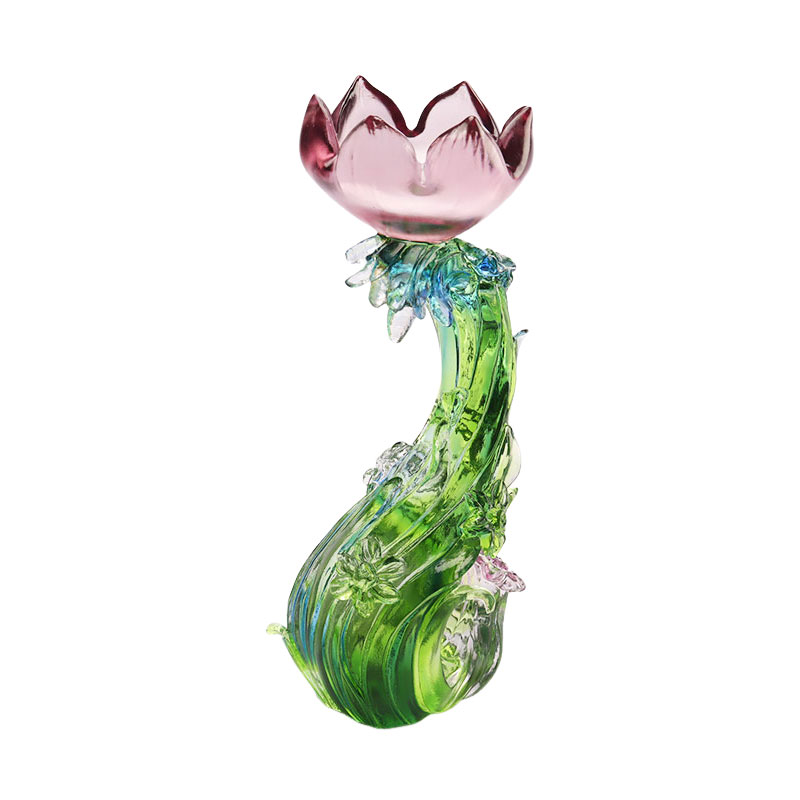 Crystalli vitrei Lotus figura candelabri