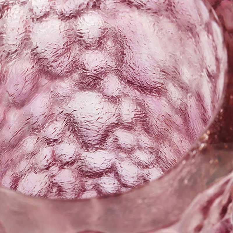 Textura calculi purpurei vasi vitri rosei