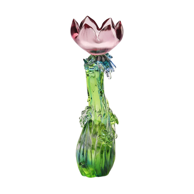 Crystalli vitrei Lotus figura candelabri