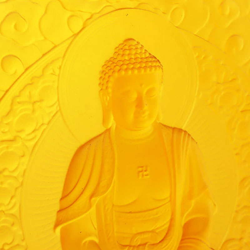 Amitabha Buddha Liuli decorat Bricks