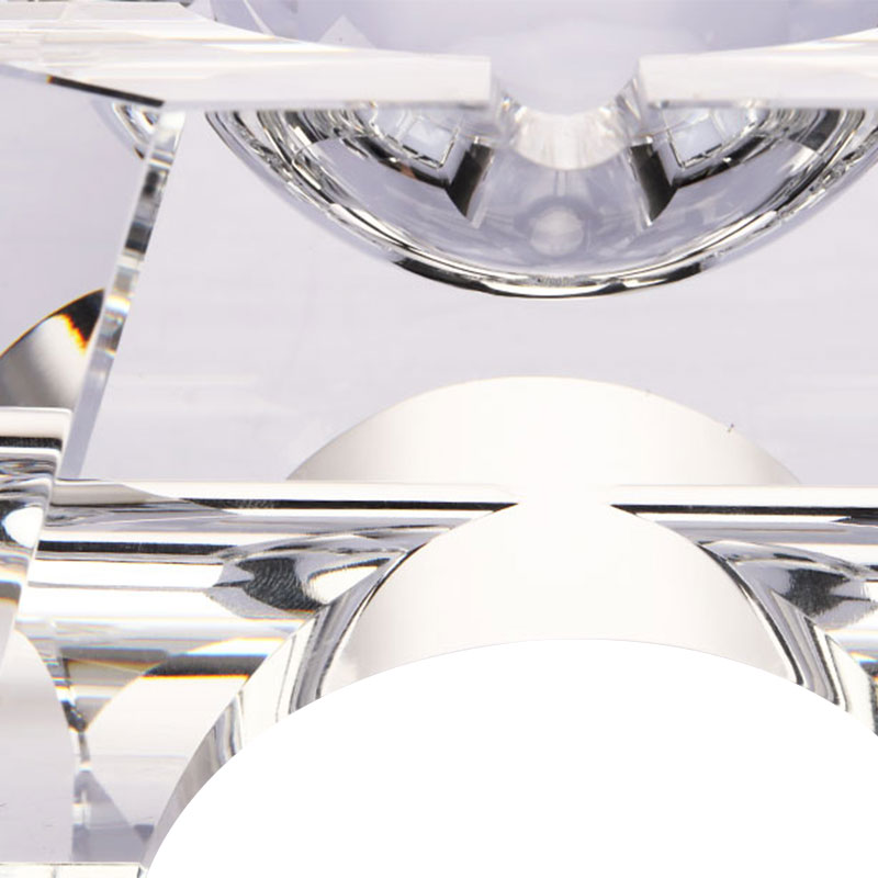 Simplex consilium geometricum perlucidum vitreum crystallum ashtray