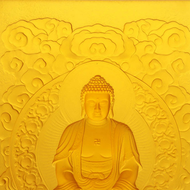 Amitabha Buddha Liuli decorat Bricks