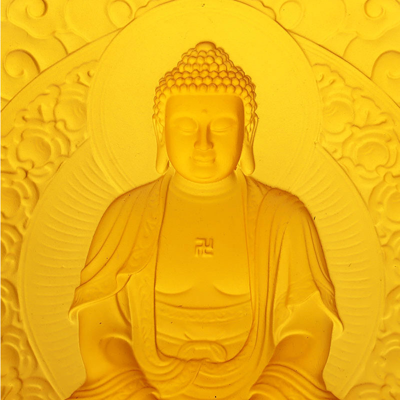 Amitabha Buddha Liuli decorat Bricks