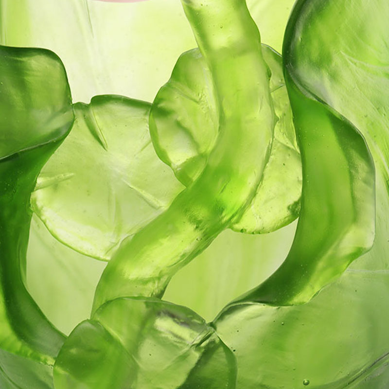 Lotus Series Hallway Decoration Crystal Vitri Vase Set