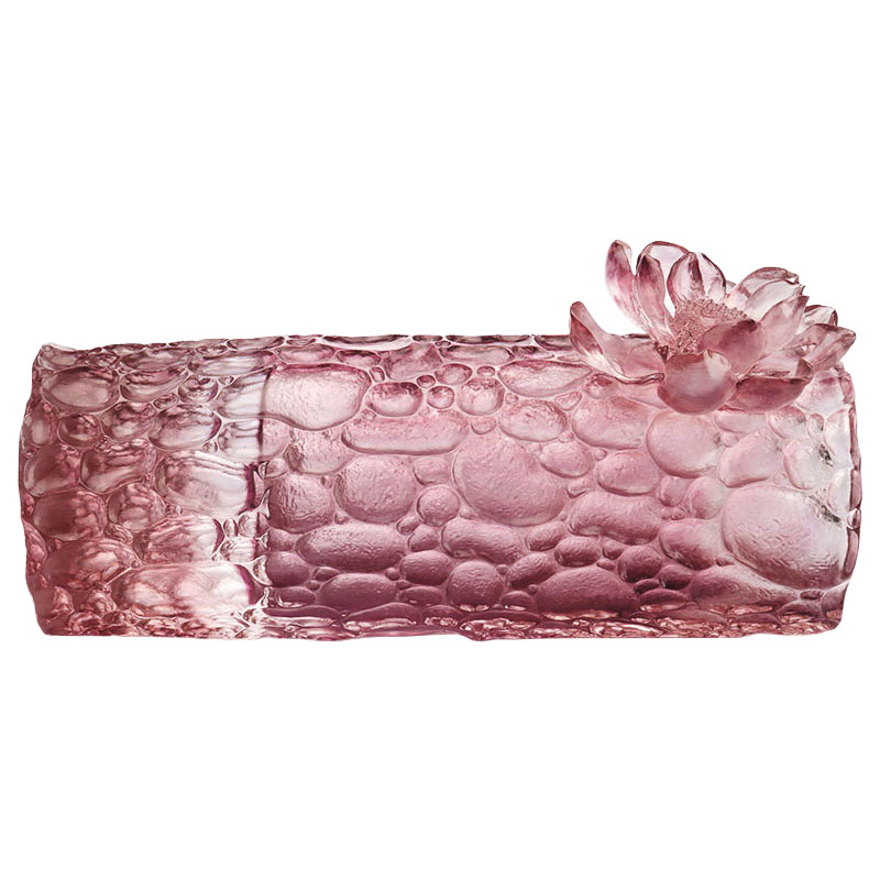 Textura calculi purpurei vasi vitri rosei