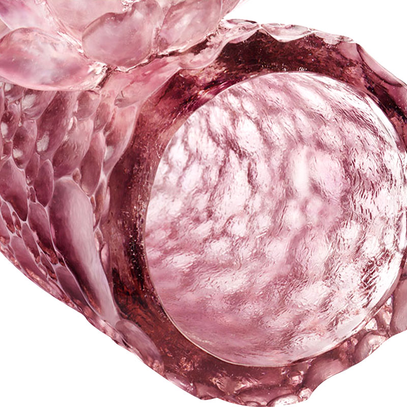 Textura calculi purpurei vasi vitri rosei