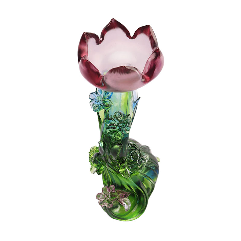 Crystalli vitrei Lotus figura candelabri