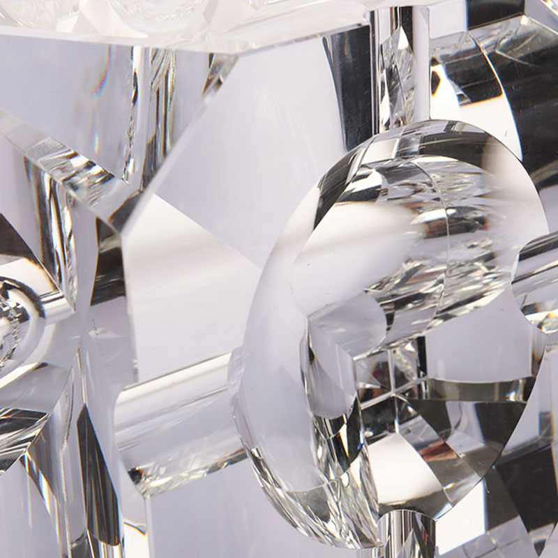 Simplex consilium geometricum perlucidum vitreum crystallum ashtray