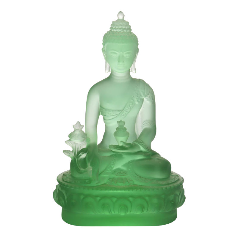 LAETUS Liuli Crystal Medicina Buddha Statue