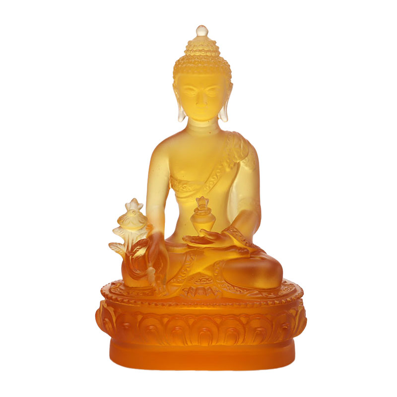 LAETUS Liuli Crystal Medicina Buddha Statue