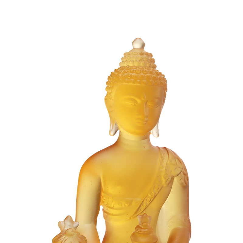 LAETUS Liuli Crystal Medicina Buddha Statue