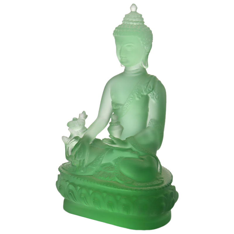 LAETUS Liuli Crystal Medicina Buddha Statue