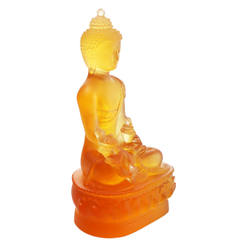 LAETUS Liuli Crystal Medicina Buddha Statue