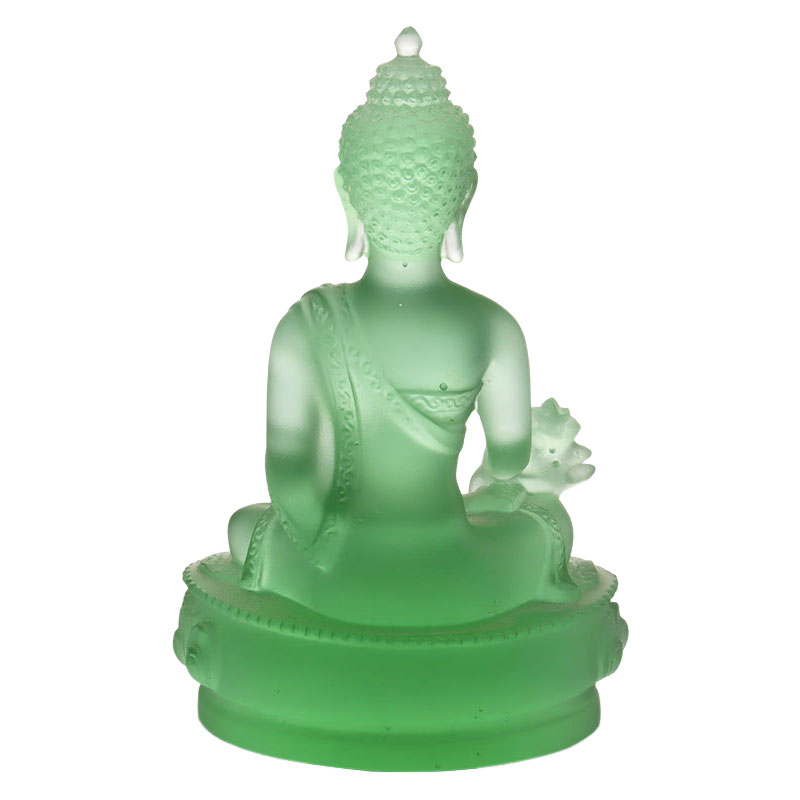 LAETUS Liuli Crystal Medicina Buddha Statue