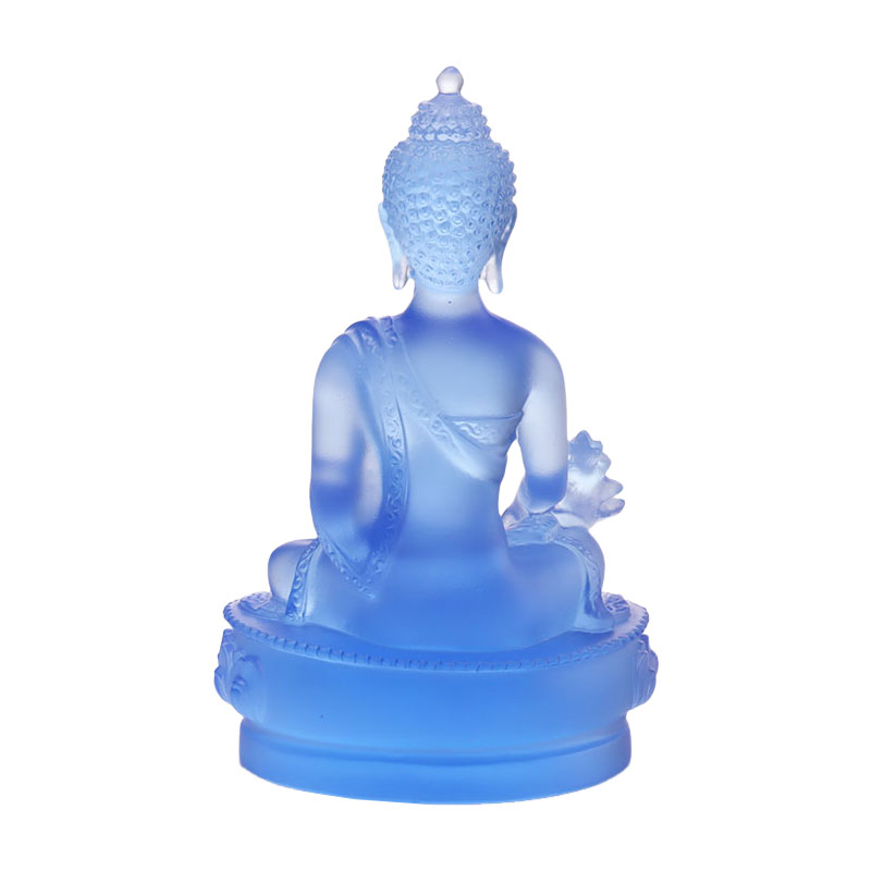 LAETUS Liuli Crystal Medicina Buddha Statue