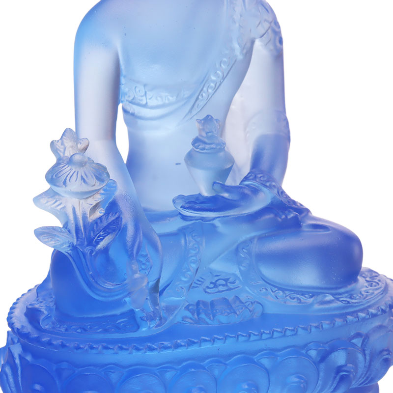 LAETUS Liuli Crystal Medicina Buddha Statue