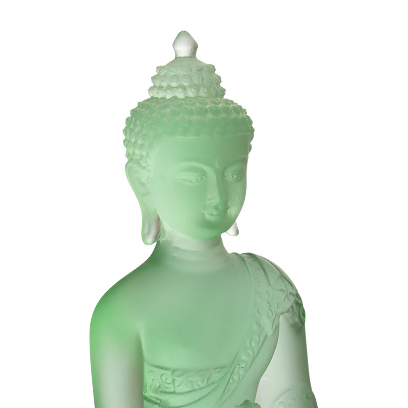 LAETUS Liuli Crystal Medicina Buddha Statue