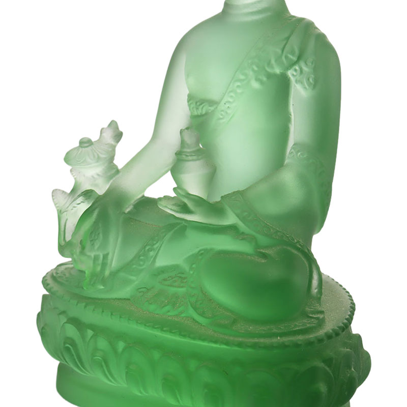 LAETUS Liuli Crystal Medicina Buddha Statue