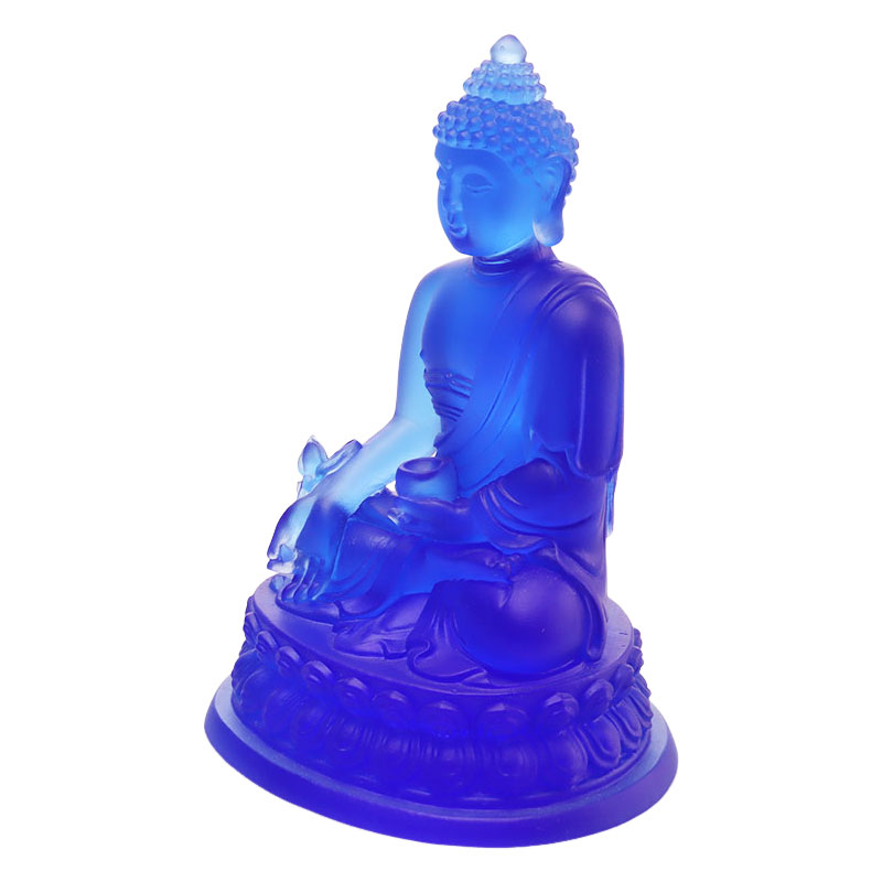 LAETUS Liuli Crystal Medicina Buddha Statue