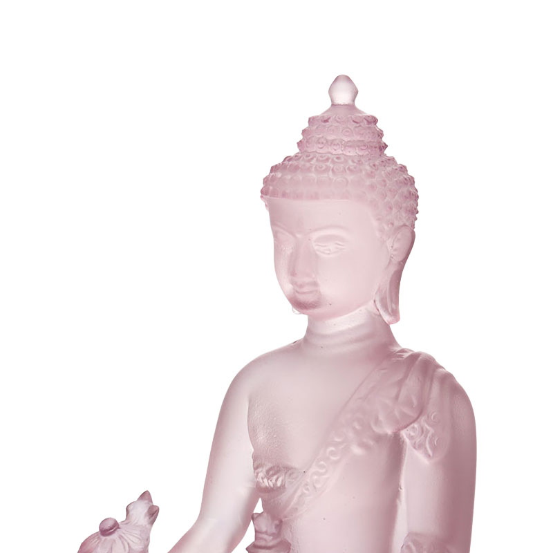 LAETUS Liuli Crystal Medicina Buddha Statue