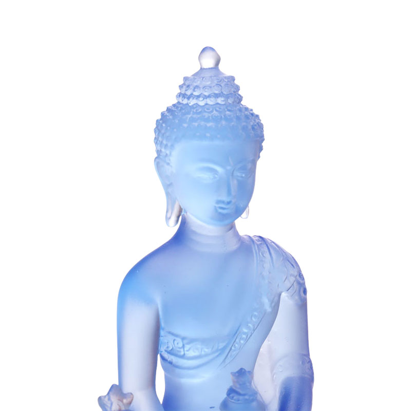 LAETUS Liuli Crystal Medicina Buddha Statue
