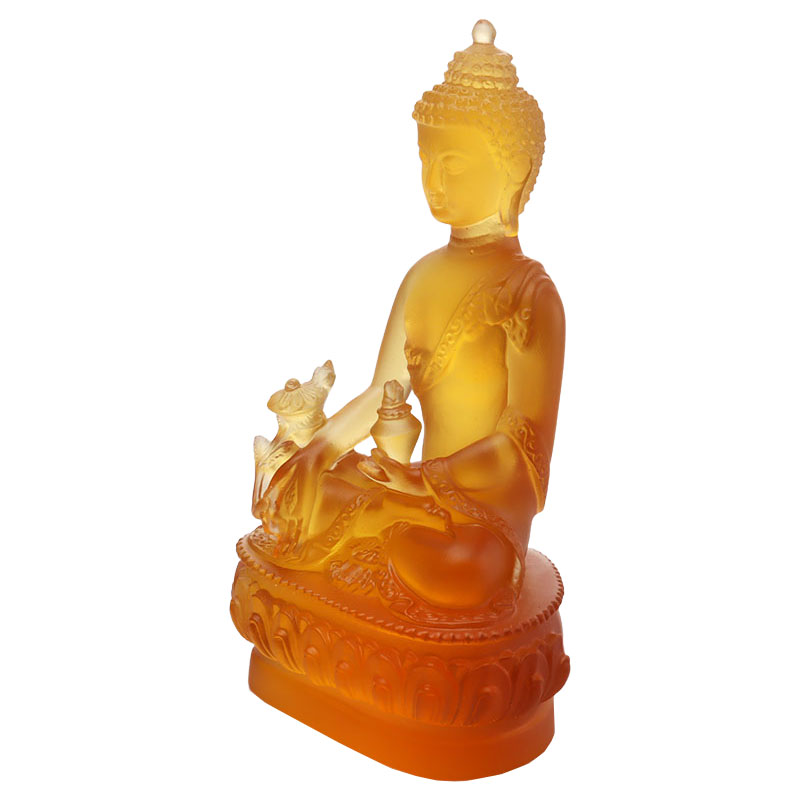 LAETUS Liuli Crystal Medicina Buddha Statue