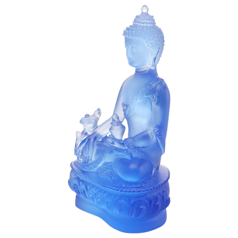 LAETUS Liuli Crystal Medicina Buddha Statue