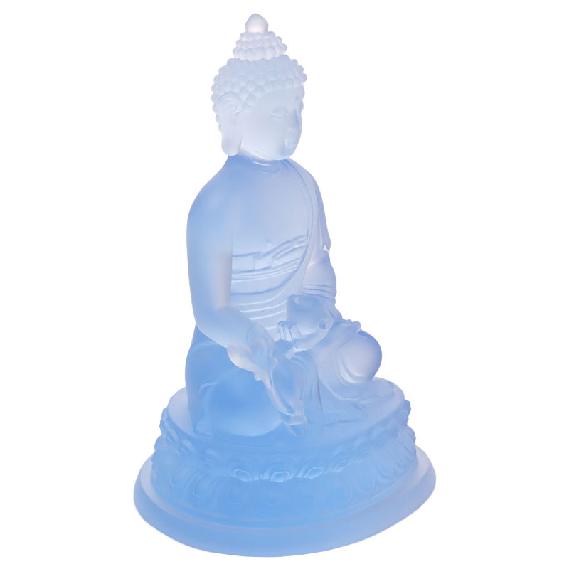 LAETUS Liuli Crystal Medicina Buddha Statue