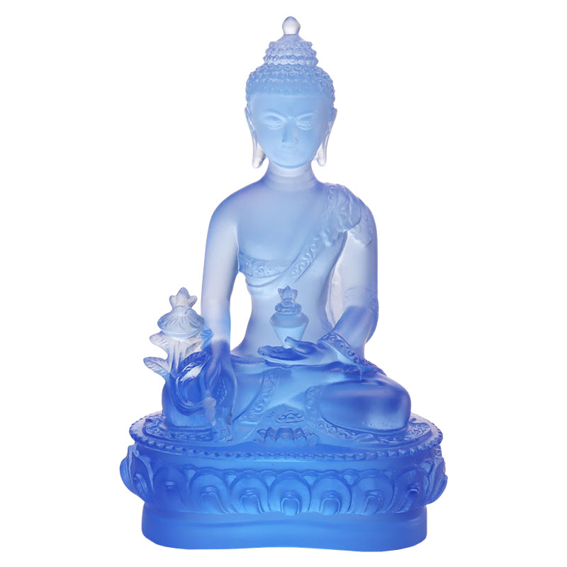 LAETUS Liuli Crystal Medicina Buddha Statue