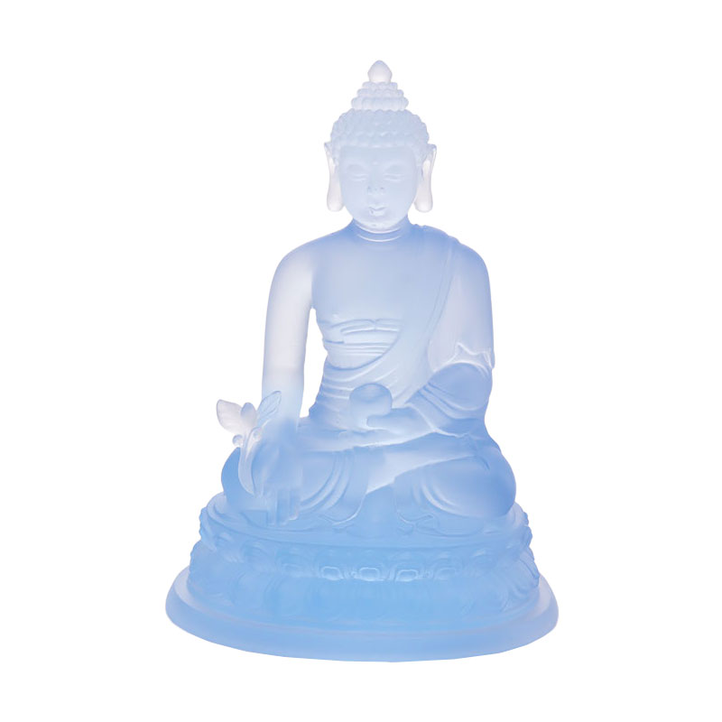 LAETUS Liuli Crystal Medicina Buddha Statue