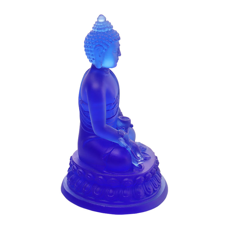 LAETUS Liuli Crystal Medicina Buddha Statue