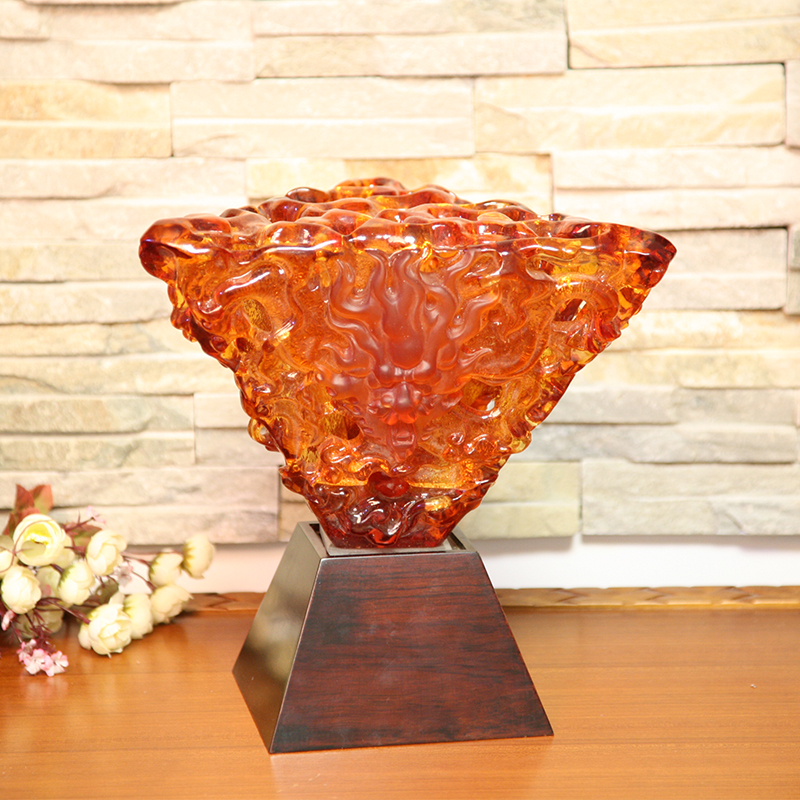 Orange vitreum ornamentum decorativum lampadis desktop