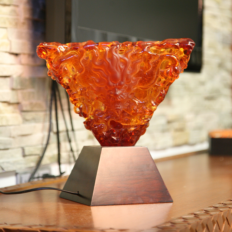 Orange vitreum ornamentum decorativum lampadis desktop