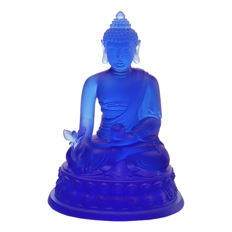 LAETUS Liuli Crystal Medicina Buddha Statue
