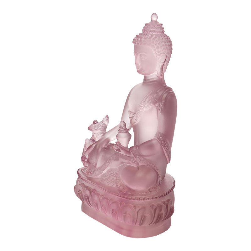 LAETUS Liuli Crystal Medicina Buddha Statue